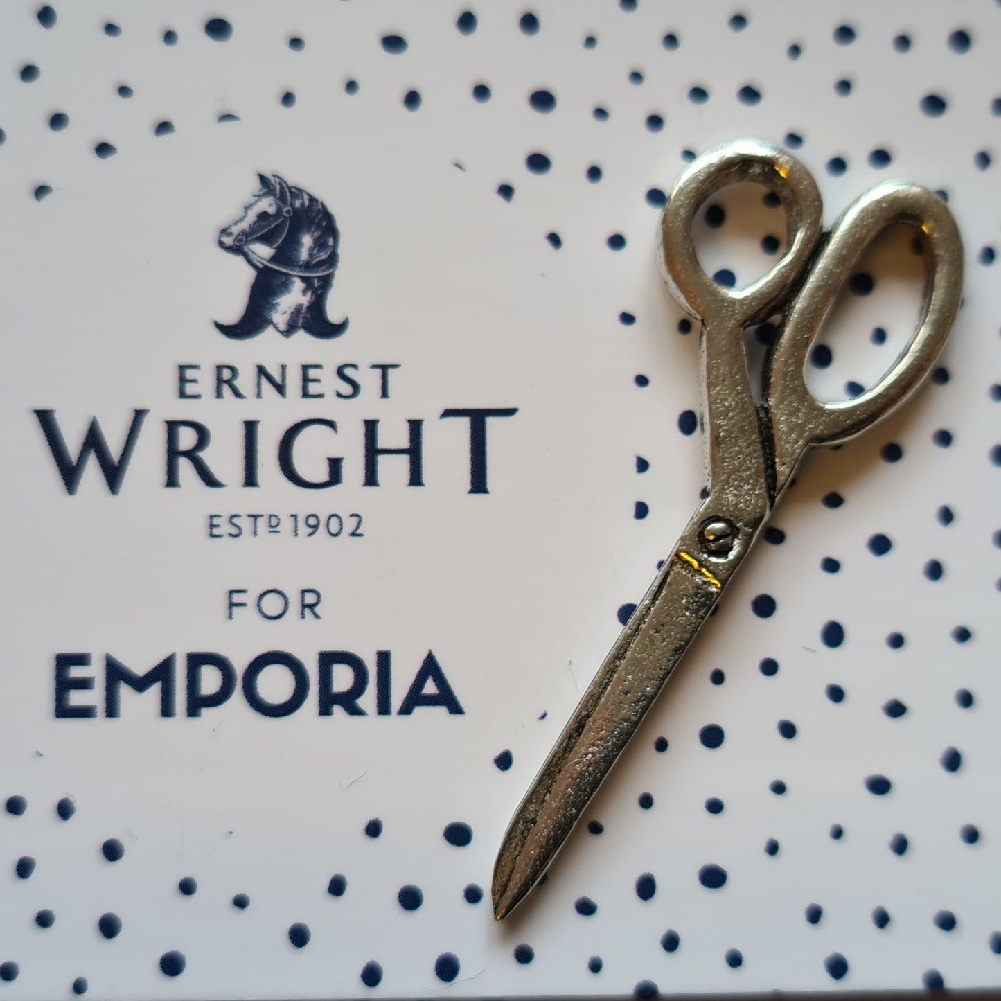 Ernest Wright Scissor Brooch