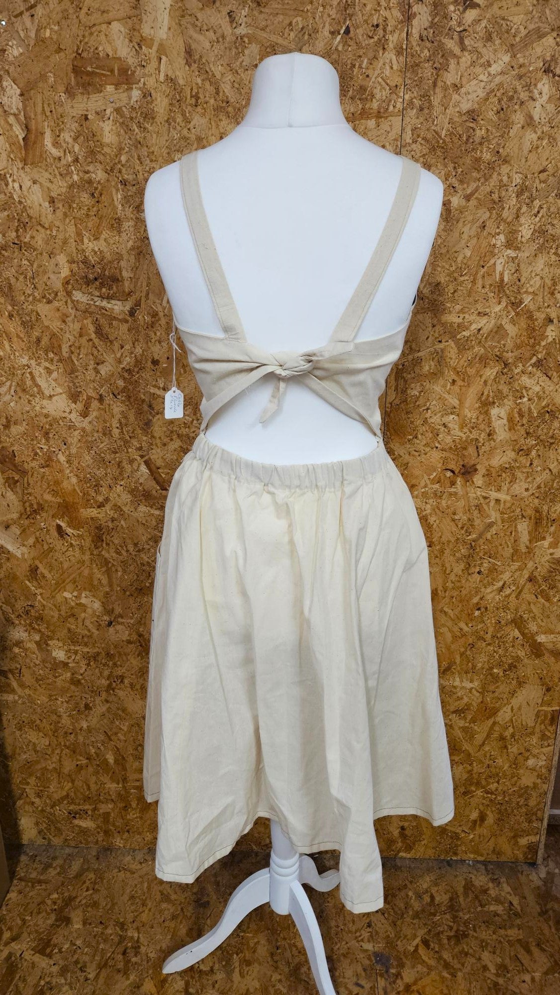 Sample Florence Dress in Cream Calico - Size 14