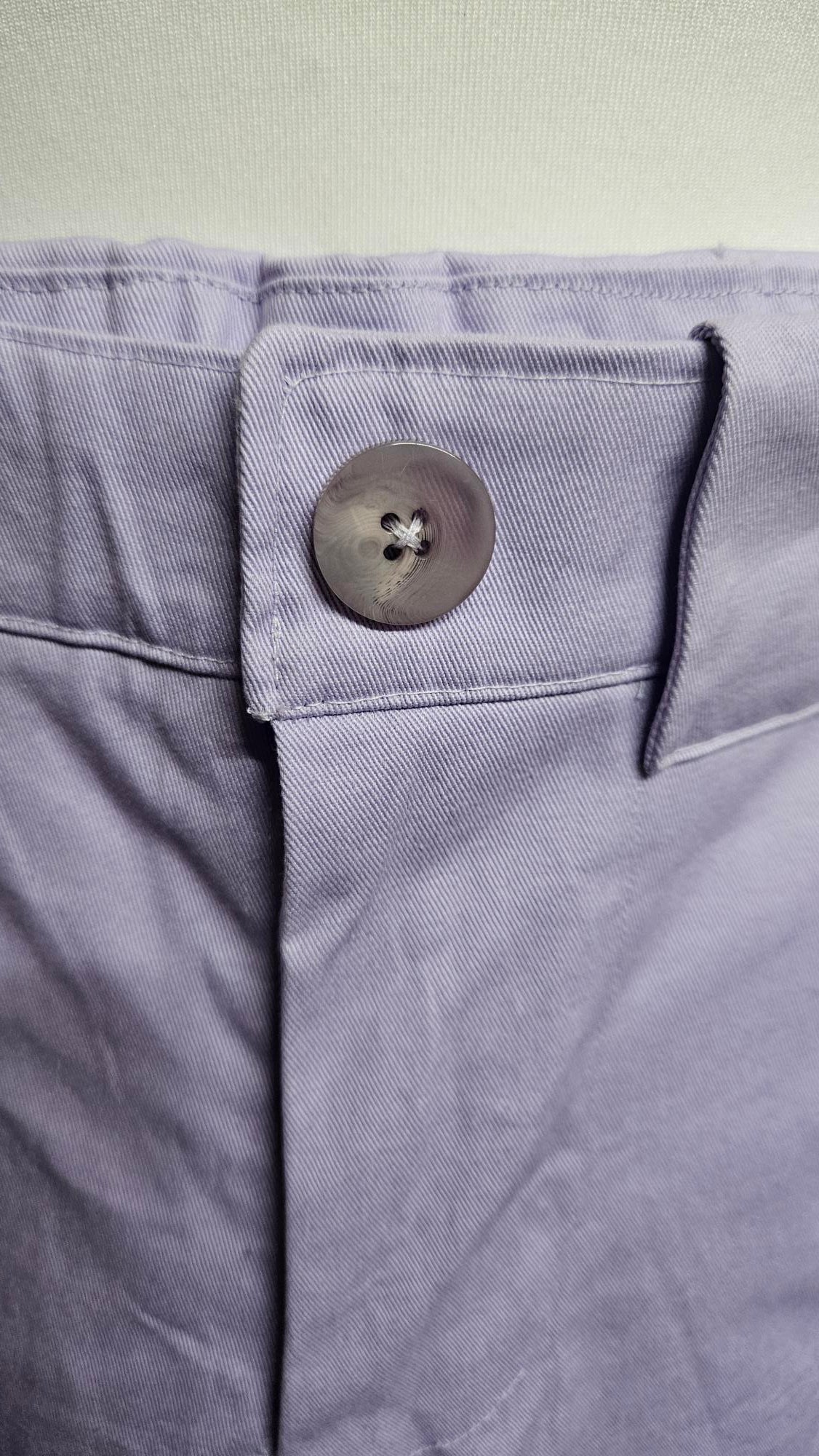 Sample Roan Trousers in Lilac Cotton Drill - Size 6