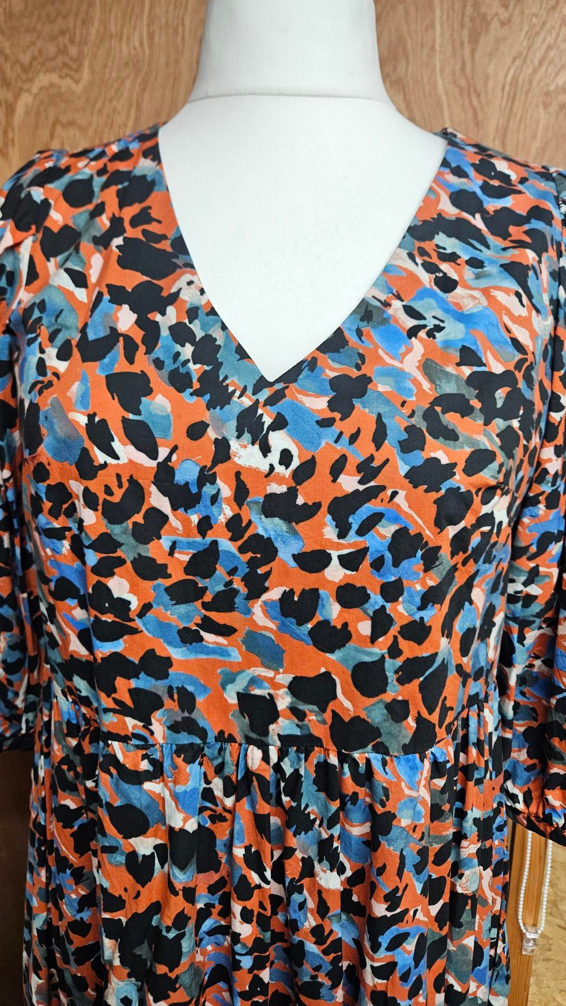 Sample Penelope Dress in Lady McElroy Cotton Lawn - Size 16