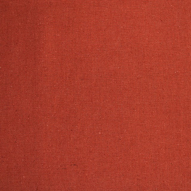 Linen Mix Fabric in Rust Orange 40cm Remant