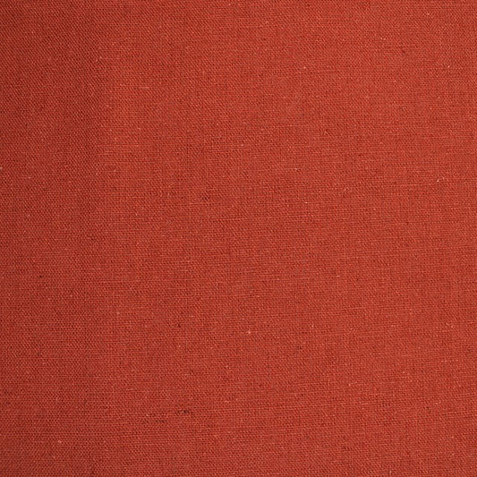 Linen Mix Fabric in Rust Orange 40cm Remant