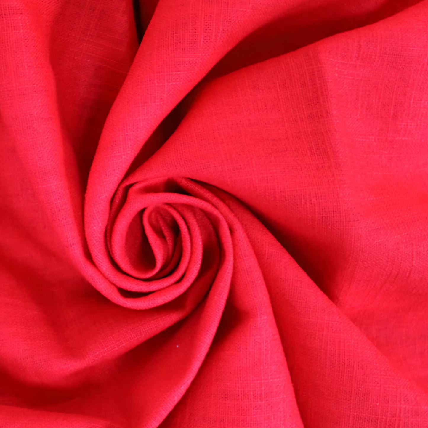 Linen Look Ramie in Bright Red