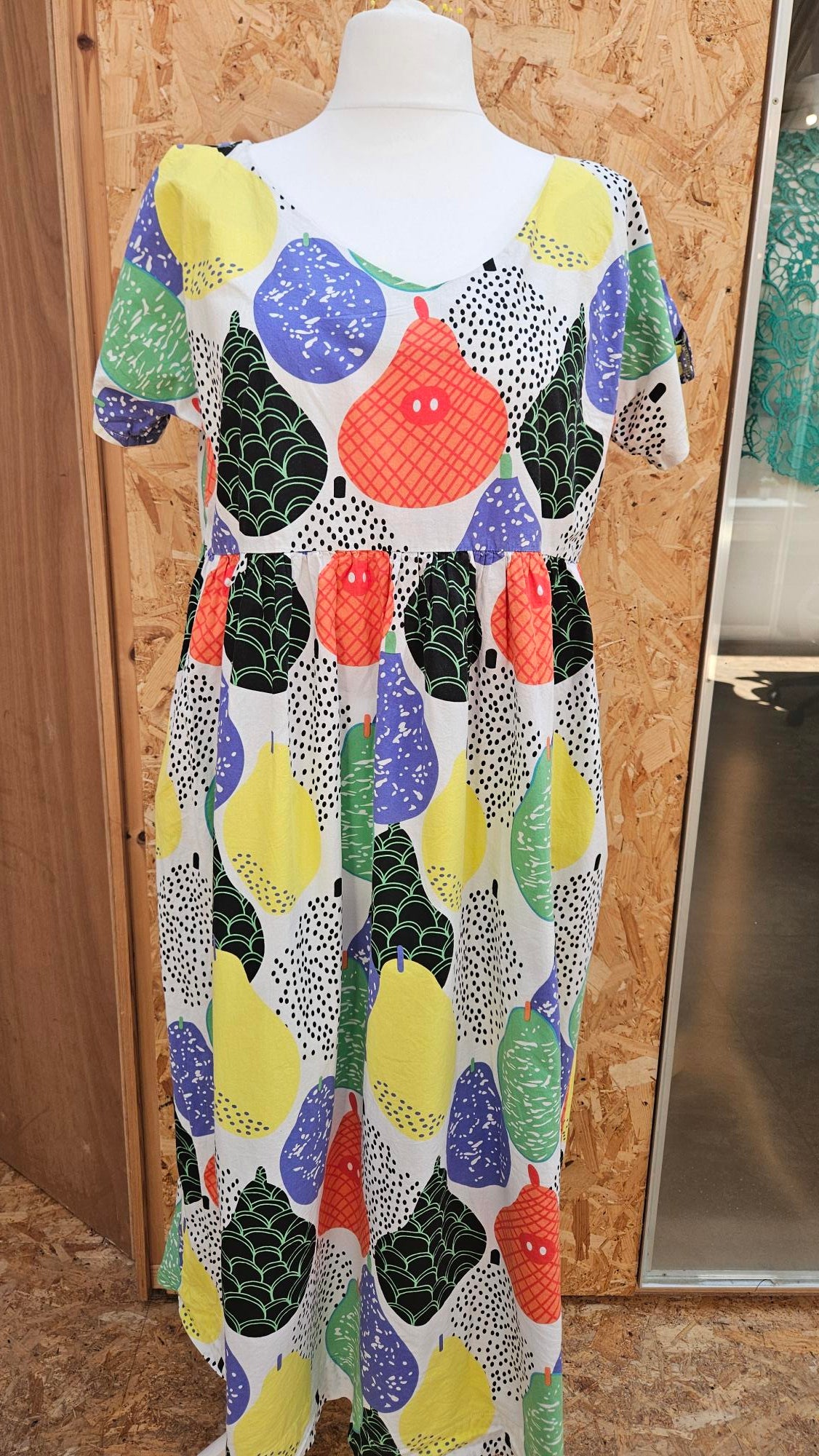 Sample Cassie Dress Hack in Pears Cotton Poplin - Size 20