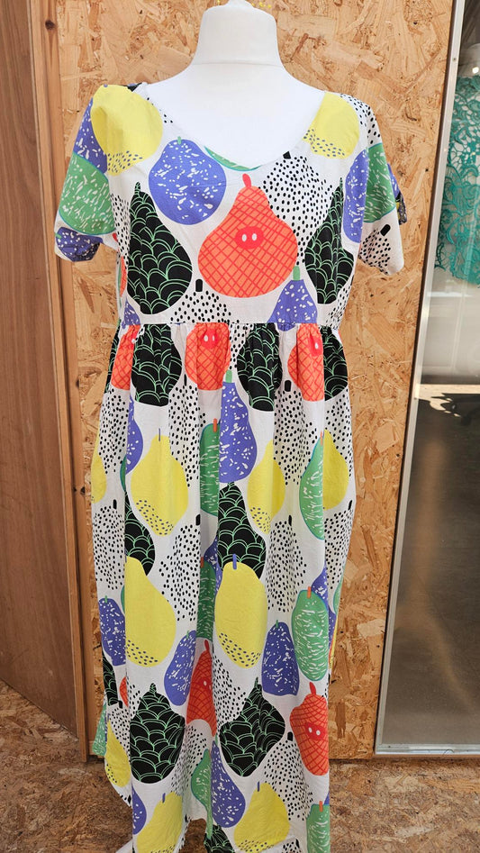 Sample Cassie Dress Hack in Pears Cotton Poplin - Size 20