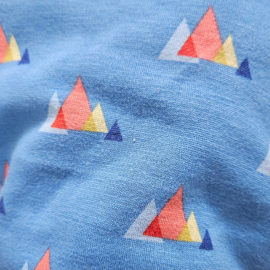 Alpine Fleece in Blue L Shaped Remnant
