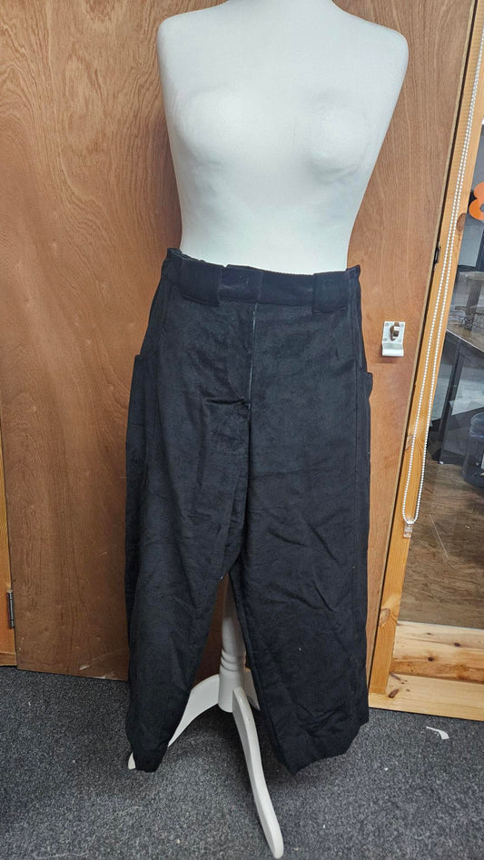 Sample Roan Trousers in Black Needlecord - Size 16