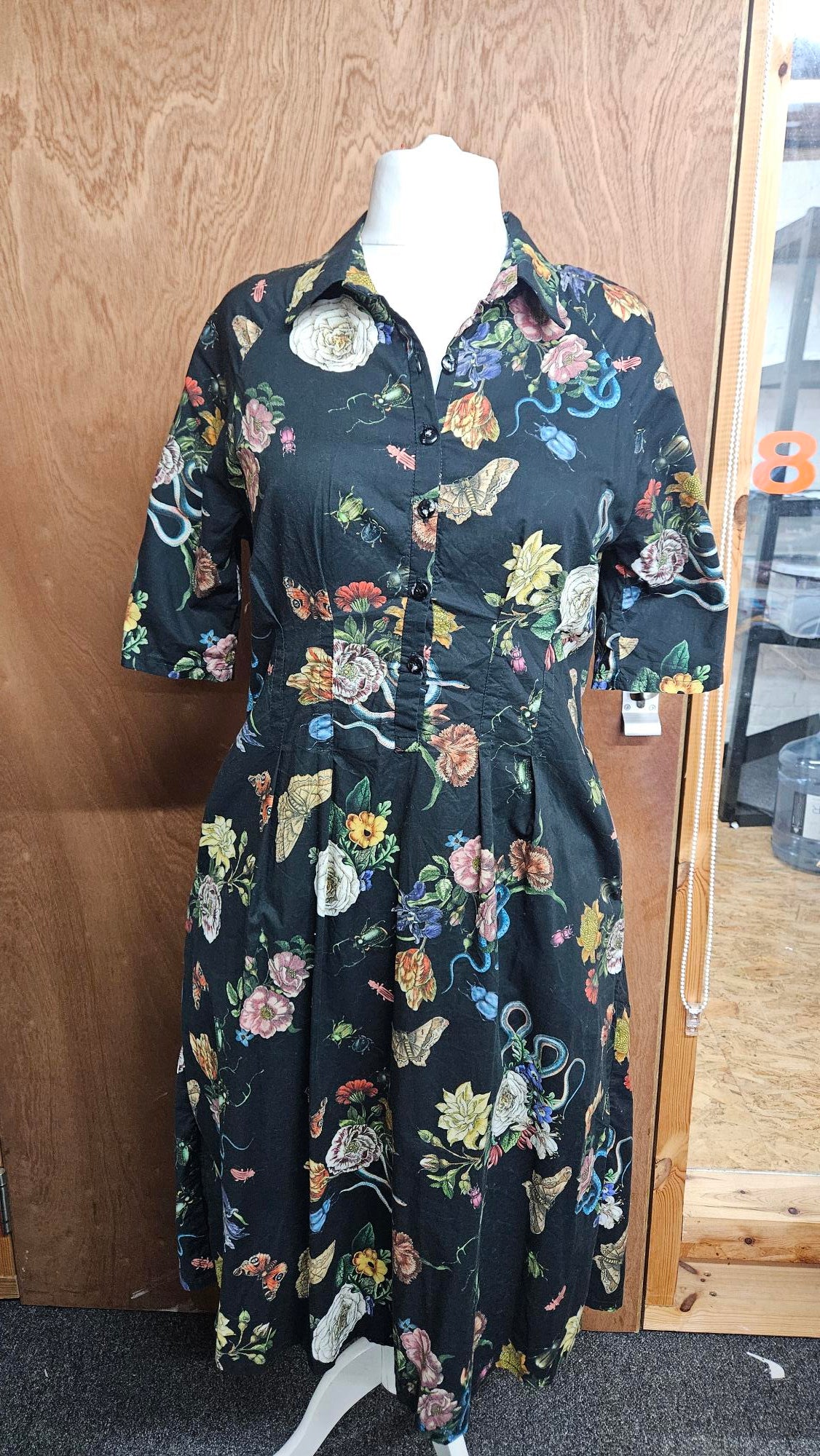 Sample Zoe Dress in Lady McElroy Cotton Lawn - Size 16 w/FBA