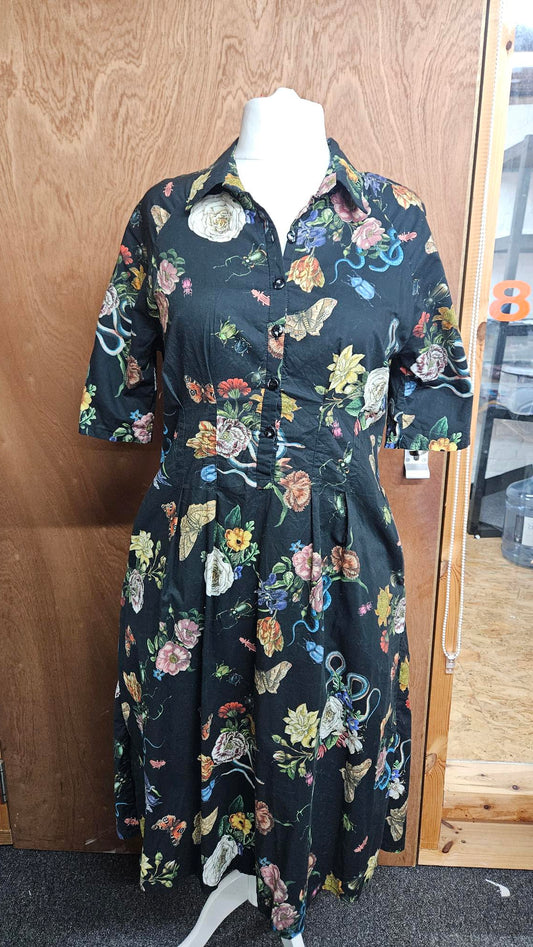 Sample Zoe Dress in Lady McElroy Cotton Lawn - Size 16 w/FBA