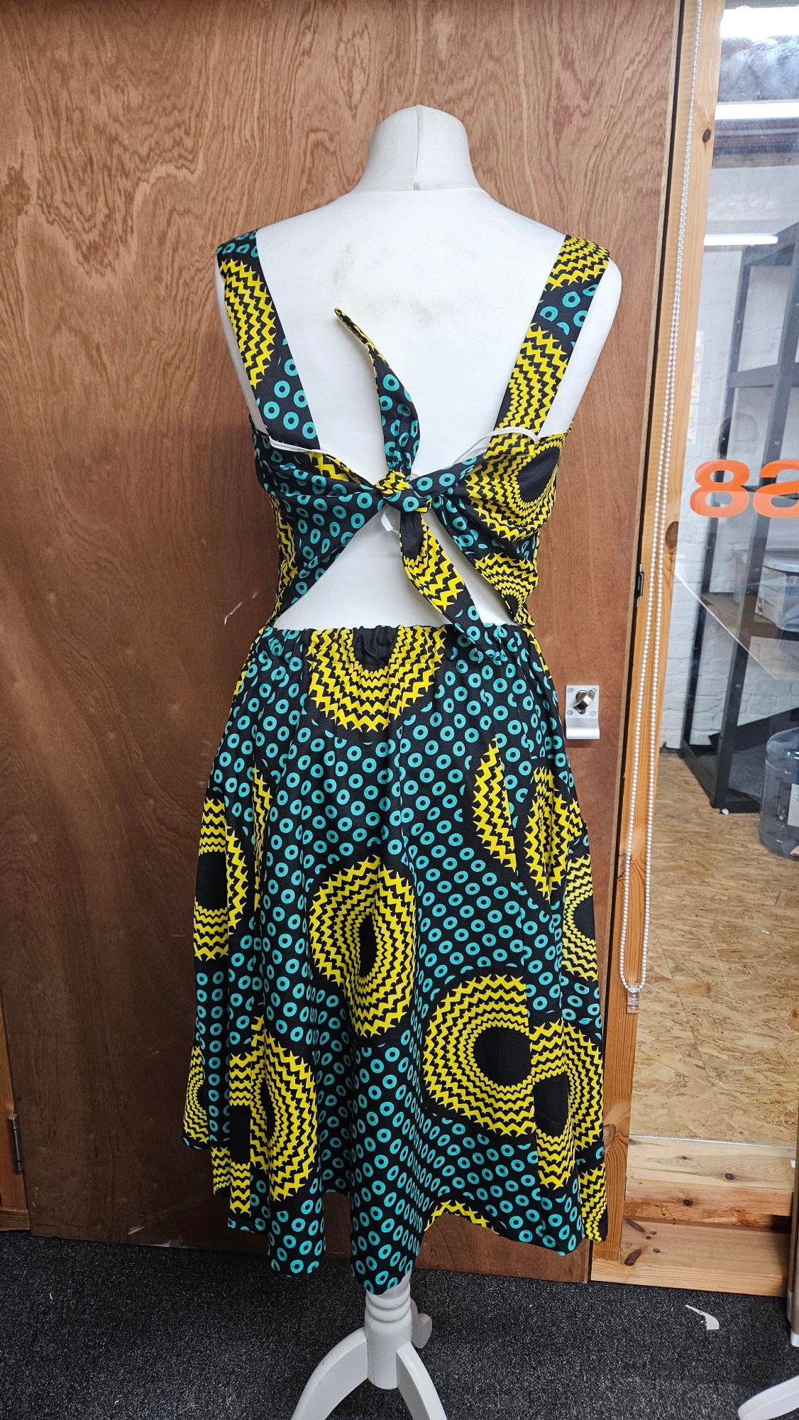 Sample Florence Dress in Ankara Polycotton - Size 14
