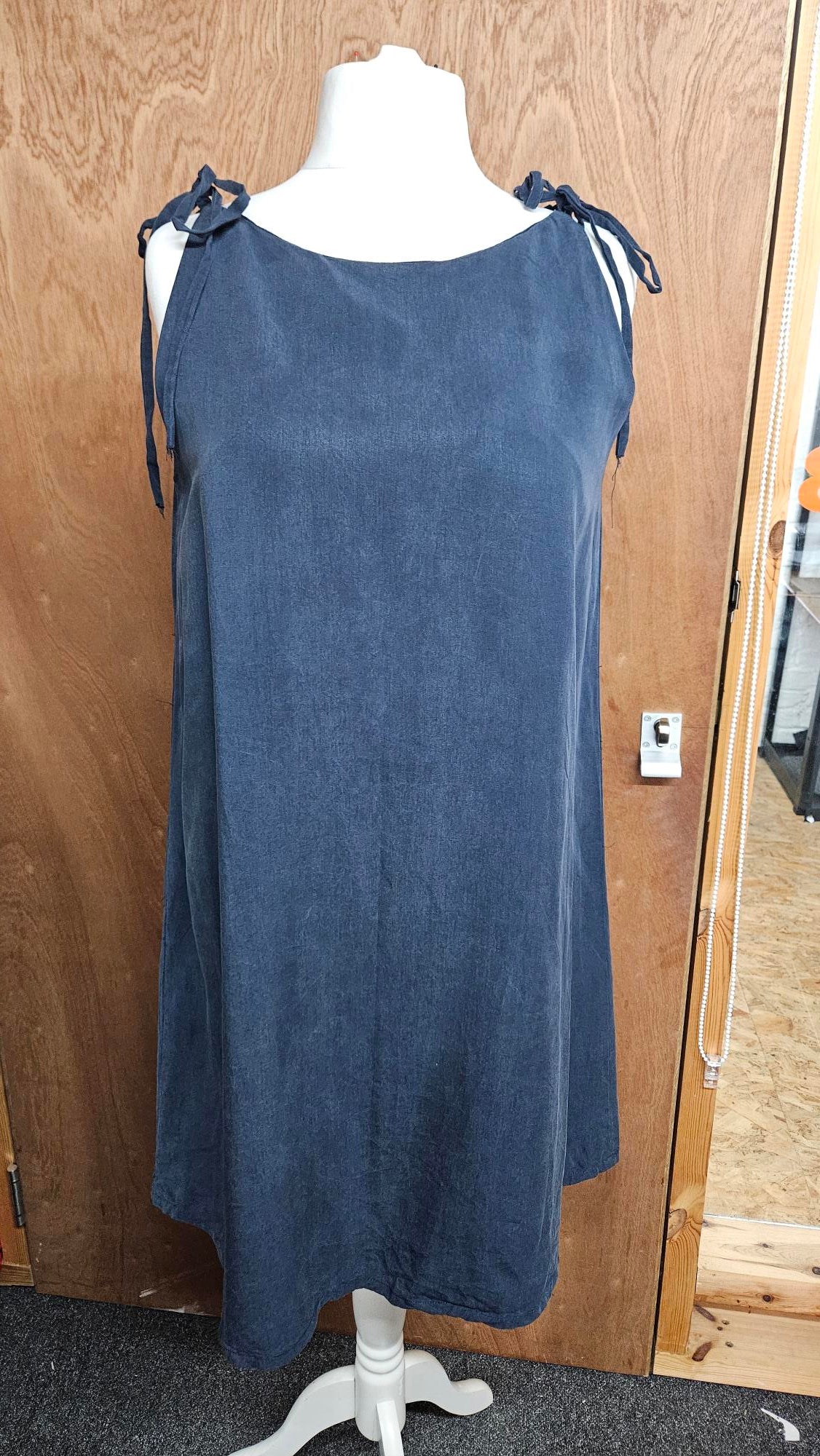 Sample Sienna Dress in Blue Tencel - Size 16