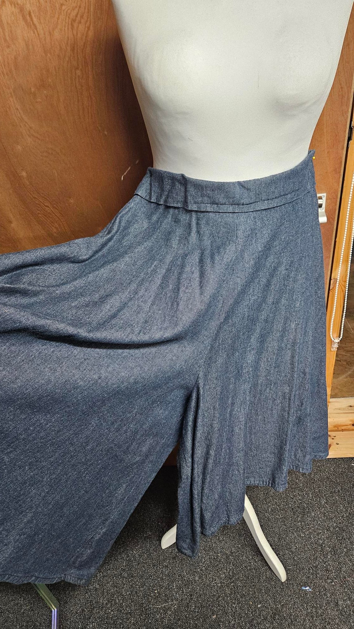 Sample Issey Culottes in Lightweight Denim - Size 14