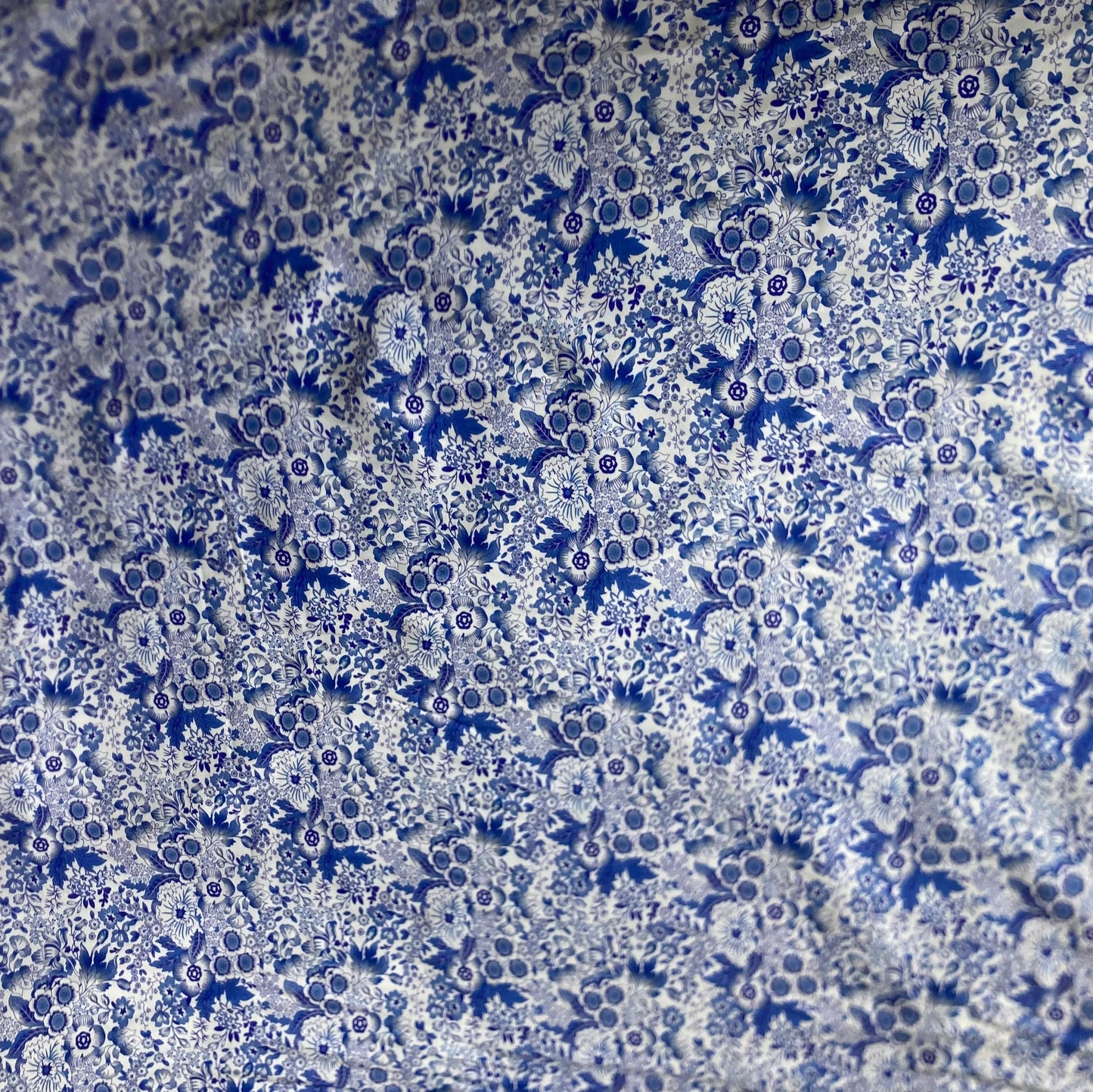 Victoria & Albert Museum Ethereal Garden Cotton Viscose in Blue and White
