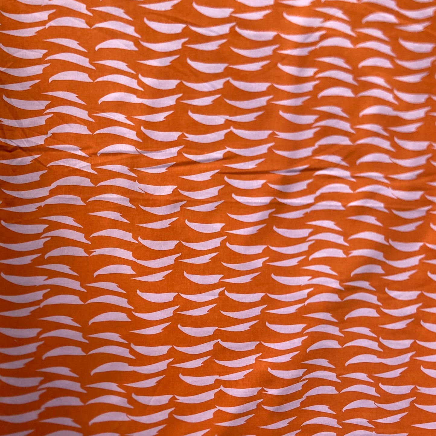 Abstract Dash Extra Wide Cotton in Pink and Orange