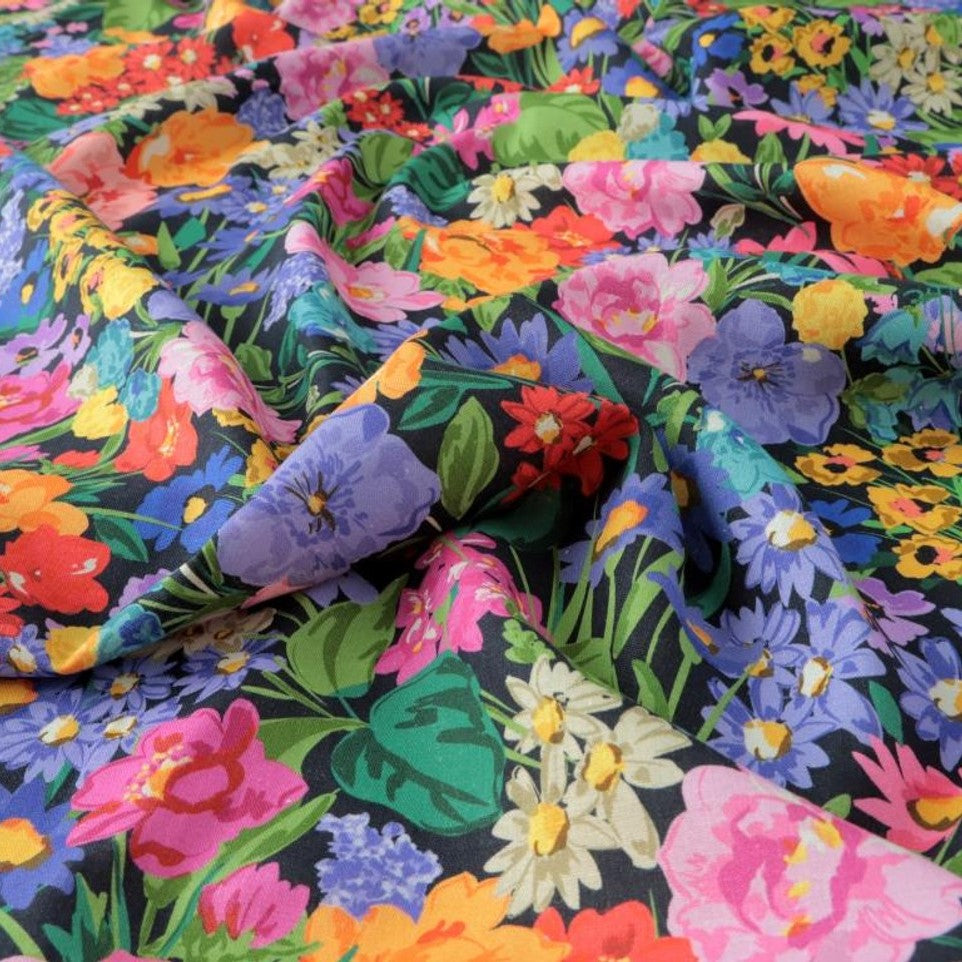 Fabric Godmother Linnea Viscose Linen in Multi Colour