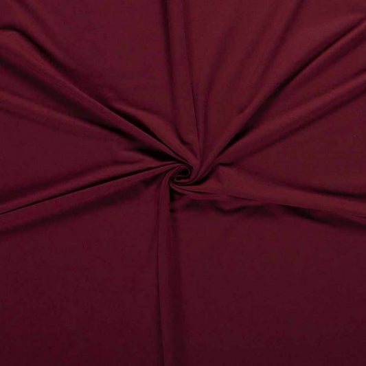 Cotton Rich Loop Back French Terry in Burgundy Red