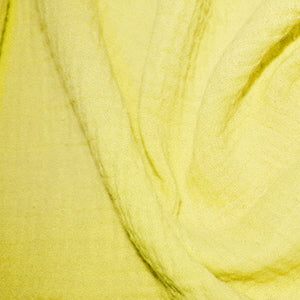 Plain Double Gauze in Lemon Yellow