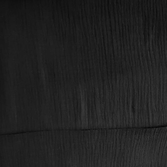 Plain Double Gauze in Soft Black 70cm Remnant
